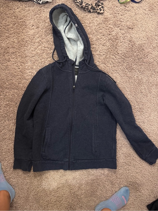 Figs Tops - Figs Women's Navy Zip-Up Hoodie
